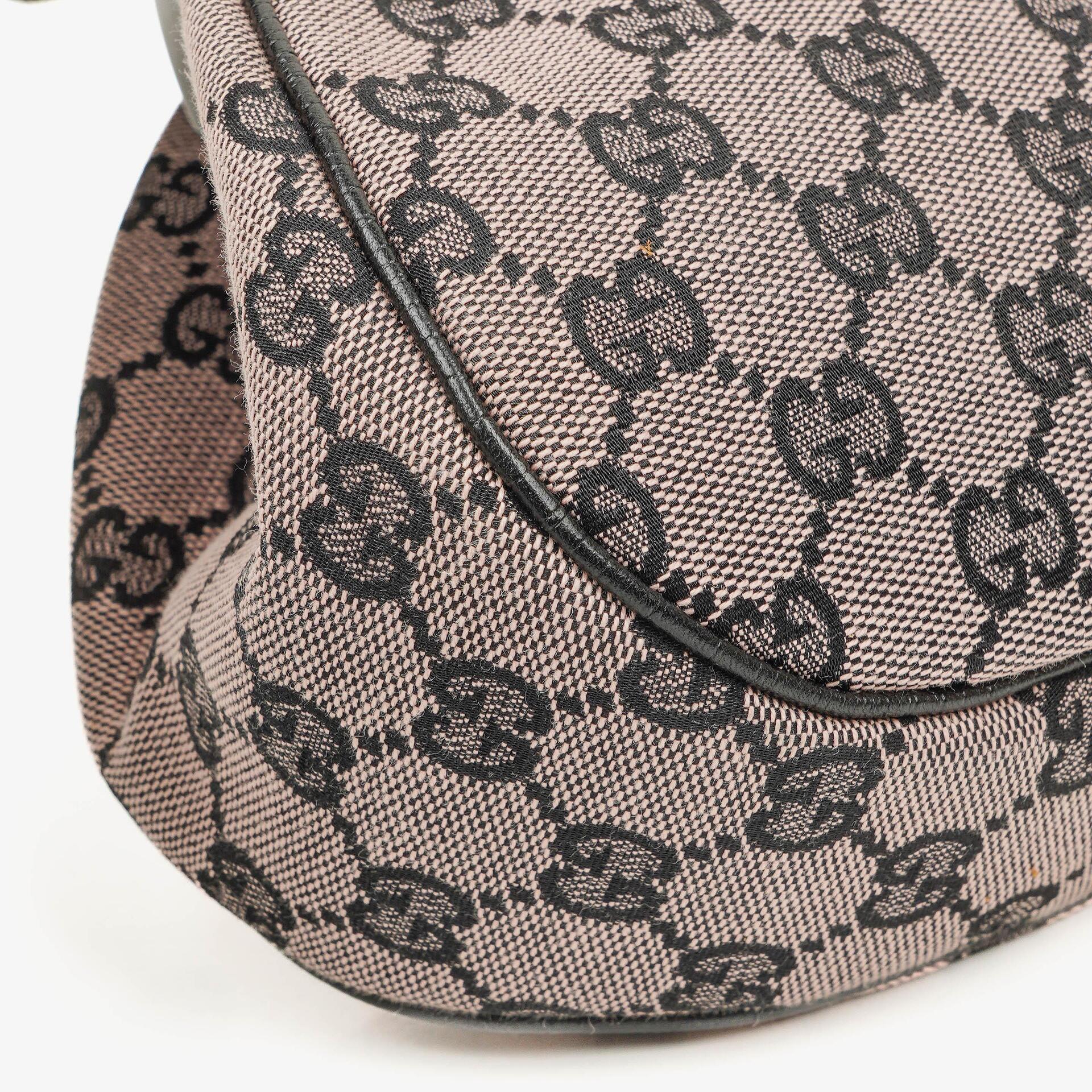 Gucci Bamboo Top Handle Frame Tasche aus GG Canvas