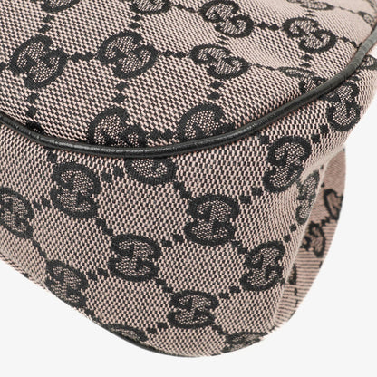 Gucci Bamboo Top Handle Frame Tasche aus GG Canvas
