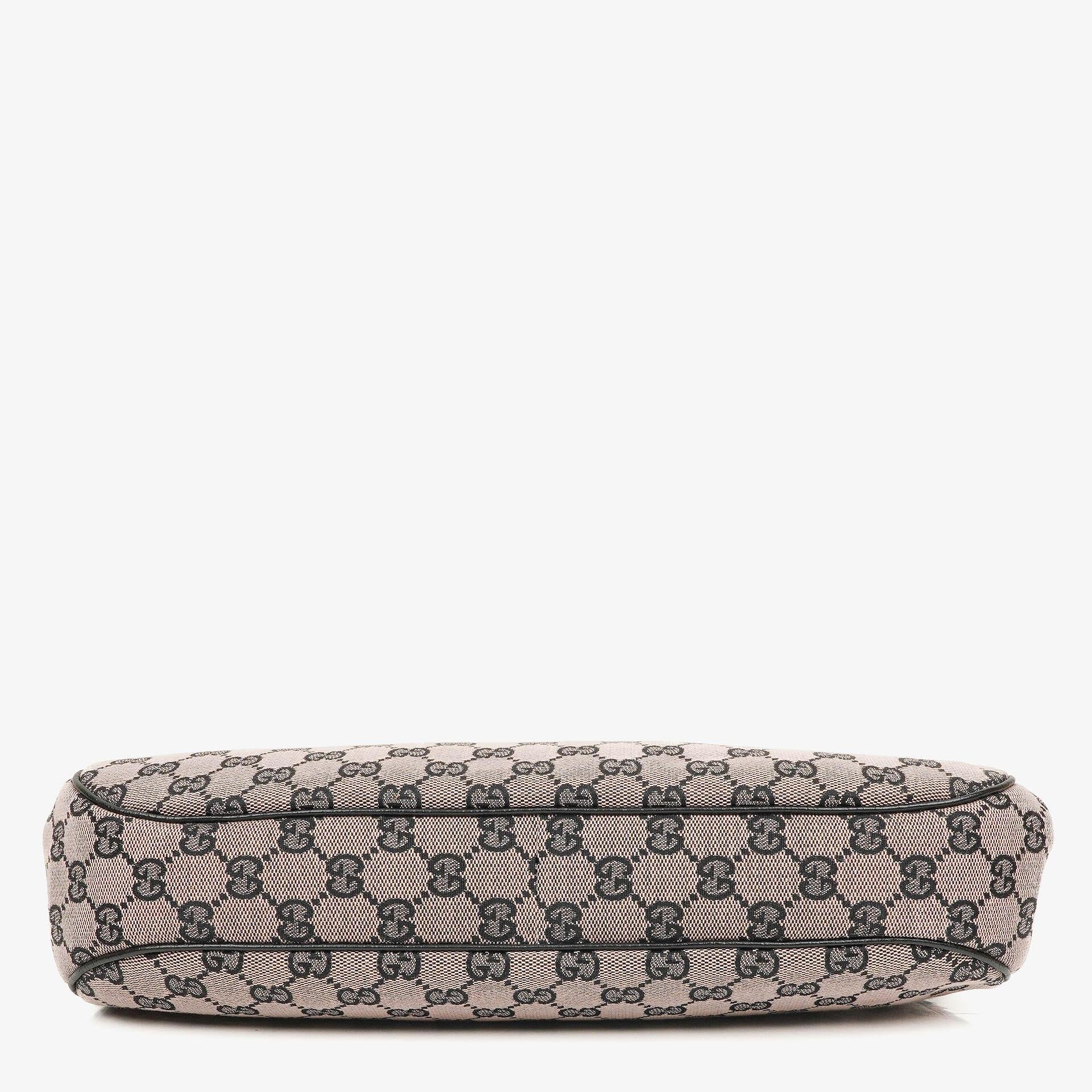 Gucci Bamboo Top Handle Frame Tasche aus GG Canvas