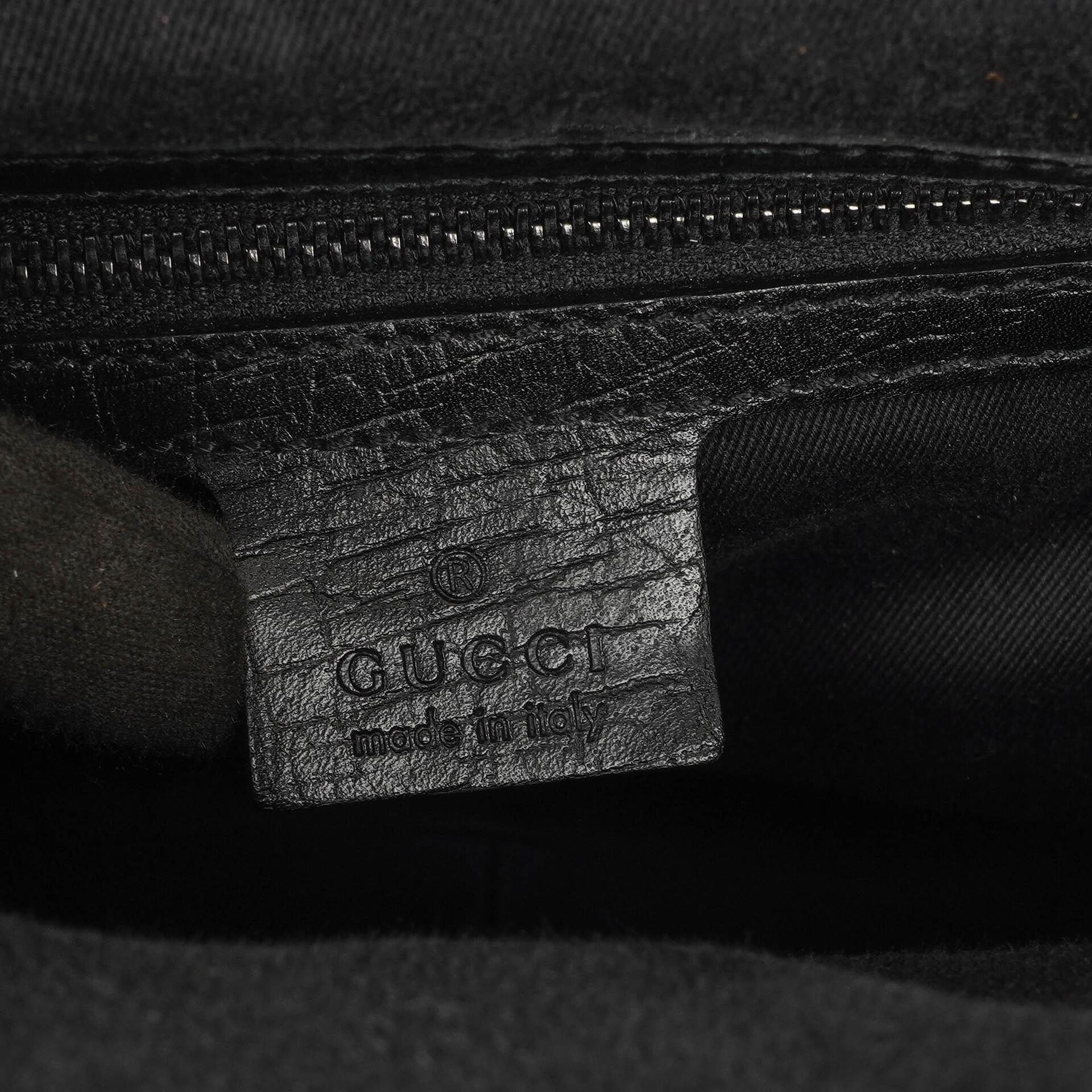 Gucci Bamboo Top Handle Frame Tasche aus GG Canvas