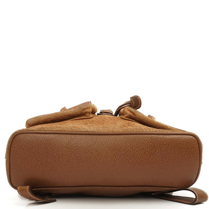 Gucci Bamboo Rucksack Braun Wildleder und Leder
