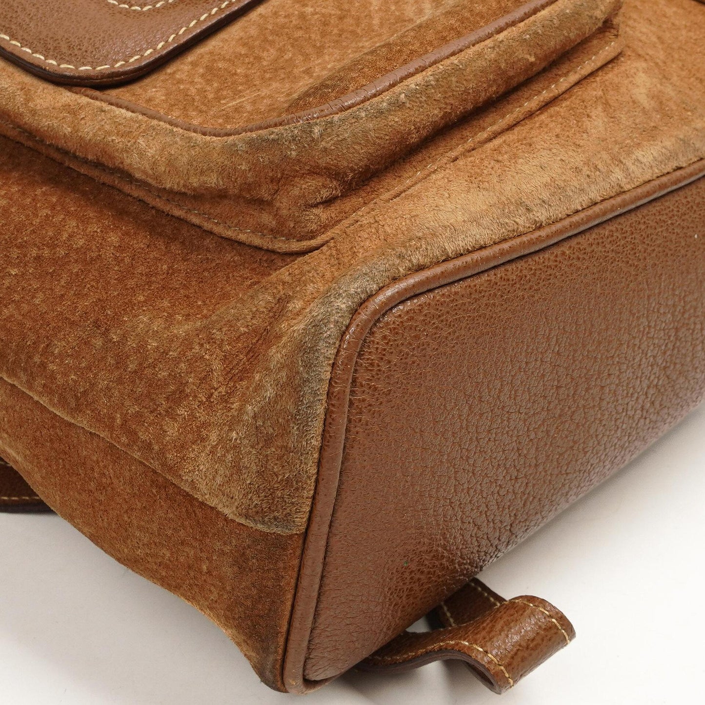 Gucci Bamboo Rucksack Braun Wildleder und Leder