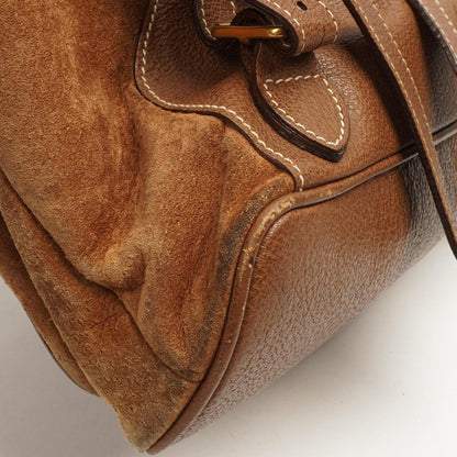 Gucci Bamboo Rucksack Braun Wildleder und Leder
