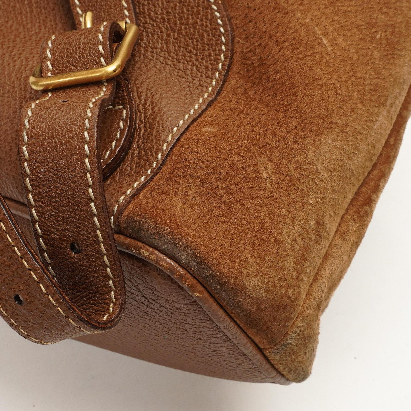 Gucci Bamboo Rucksack Braun Wildleder und Leder