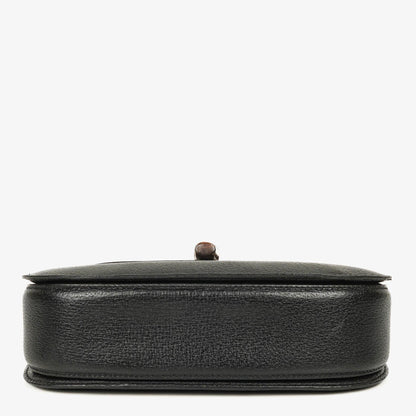 Gucci Bamboo Top Handle Ledertasche in Schwarz