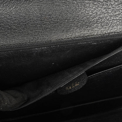 Gucci Bamboo Top Handle Ledertasche in Schwarz