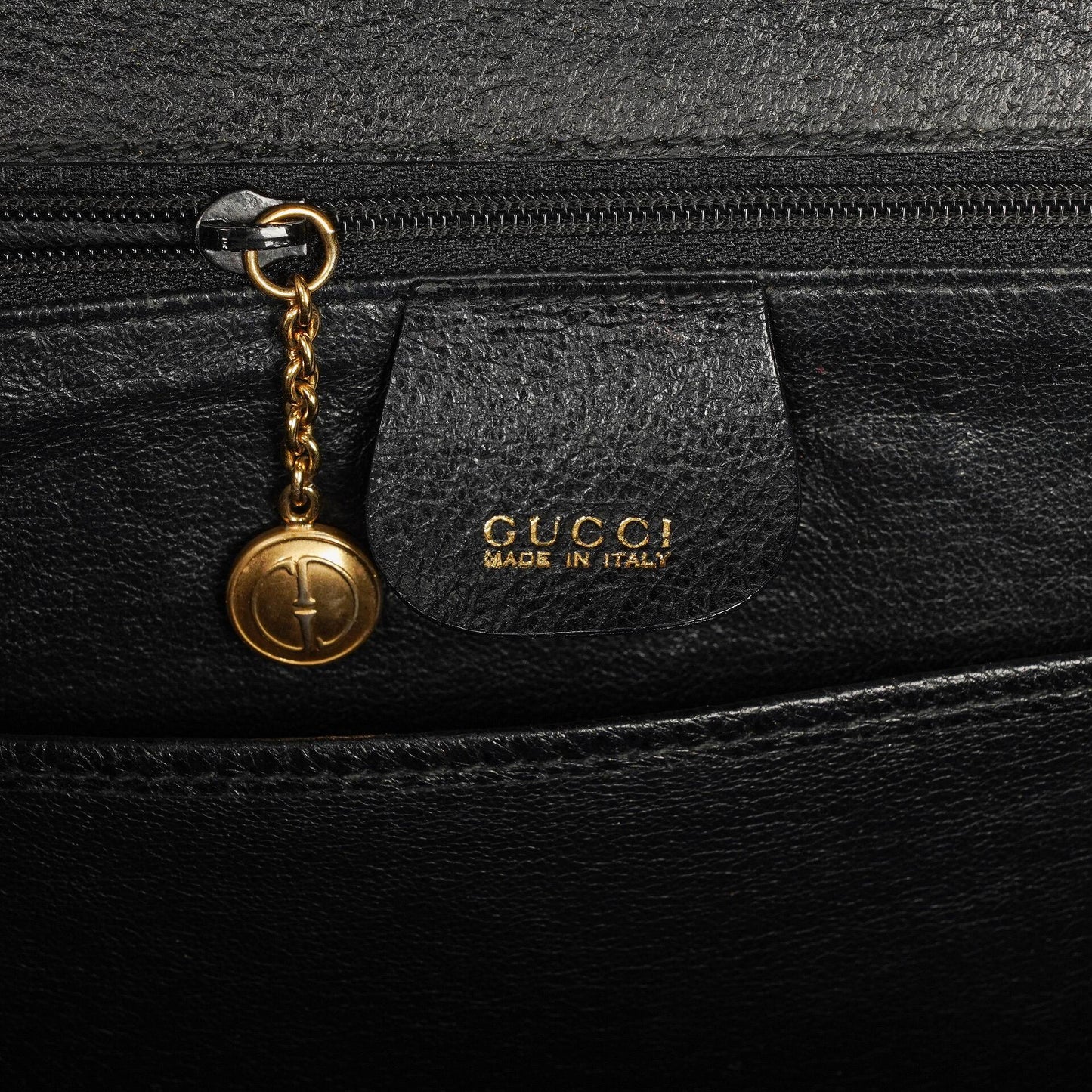 Gucci Bamboo Top Handle Ledertasche in Schwarz