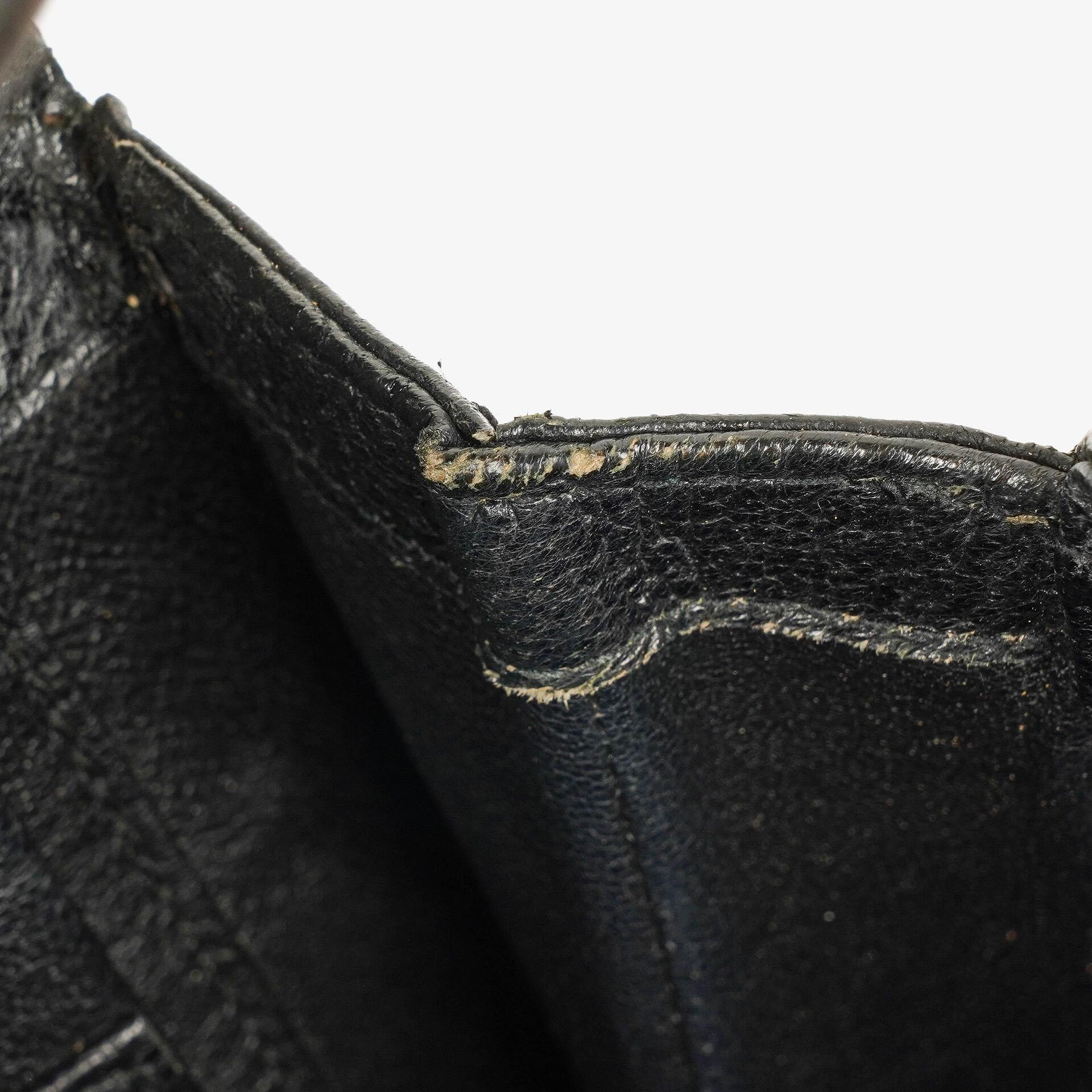 Gucci Bamboo Top Handle Ledertasche in Schwarz