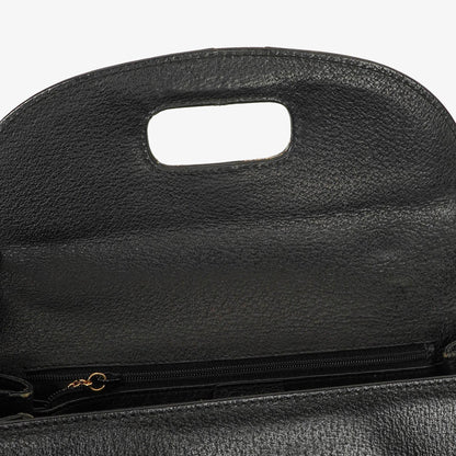 Gucci Bamboo Top Handle Ledertasche in Schwarz