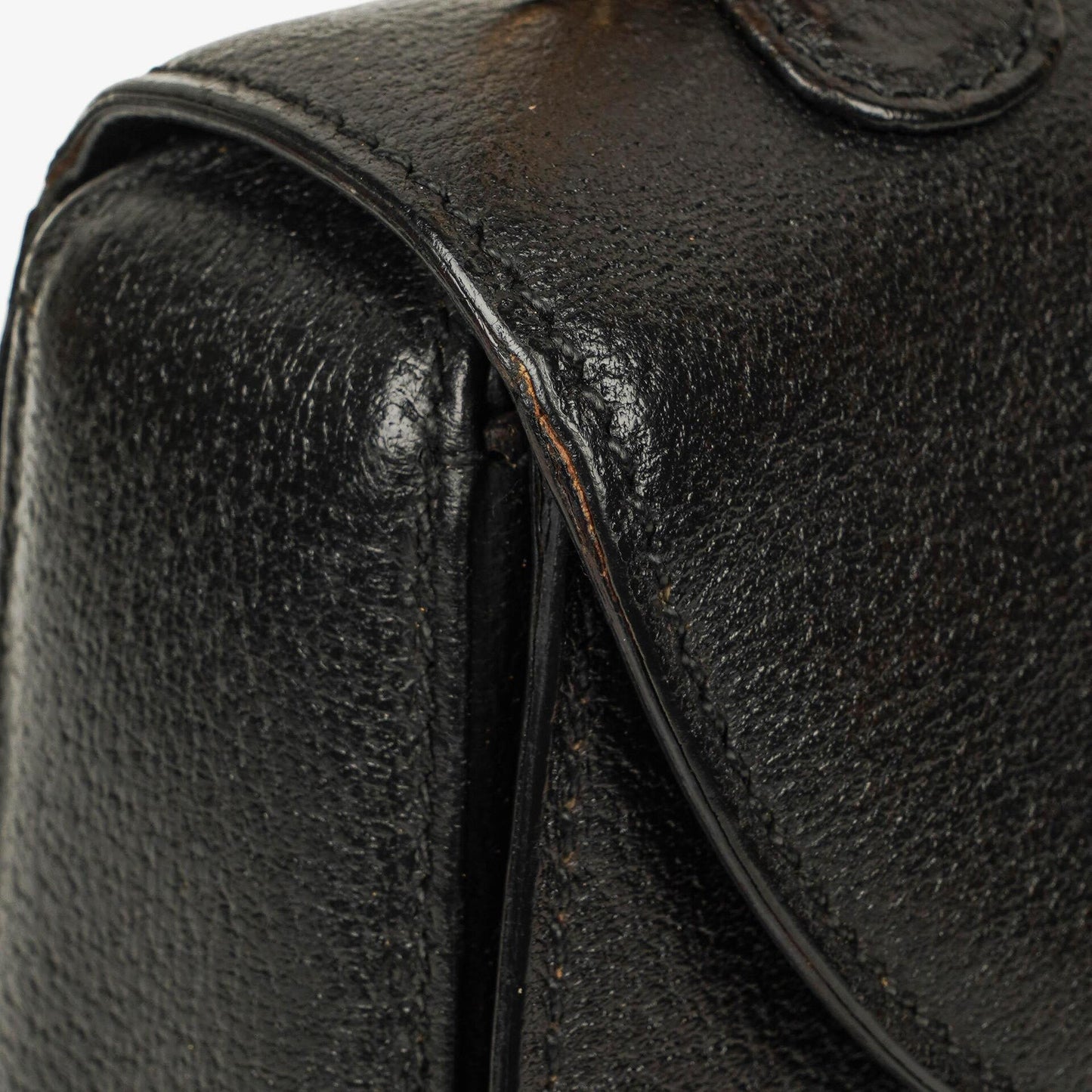 Gucci Bamboo Top Handle Ledertasche in Schwarz
