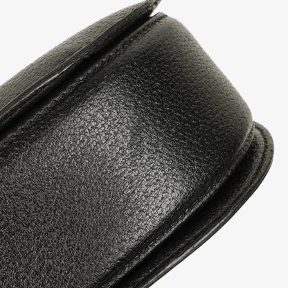 Gucci Bamboo Top Handle Ledertasche in Schwarz