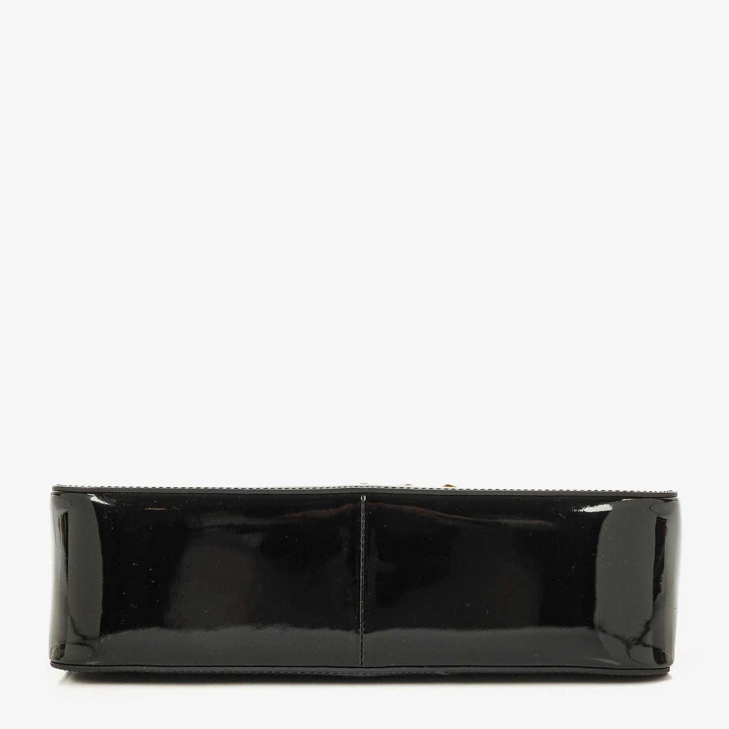 Gucci Bamboo Tasche mit Obergriff aus schwarzem Lackleder