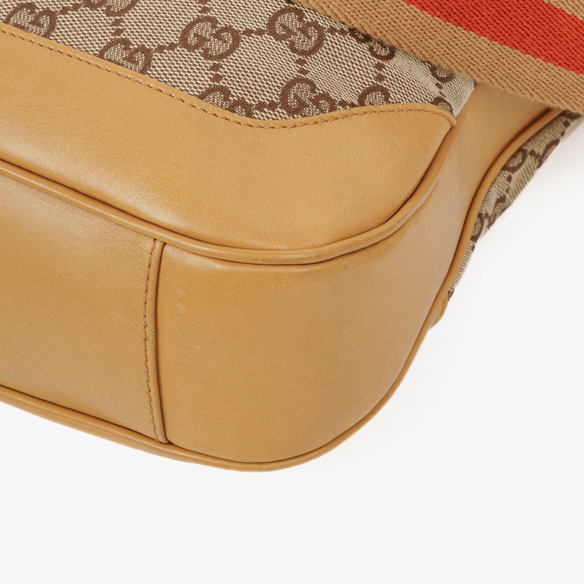 Gucci Bamboo Hobo-Tasche mit Top Handle aus GG Canvas und Leder
