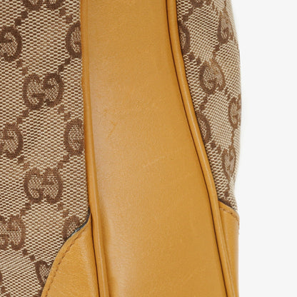 Gucci Bamboo Hobo-Tasche mit Top Handle aus GG Canvas und Leder