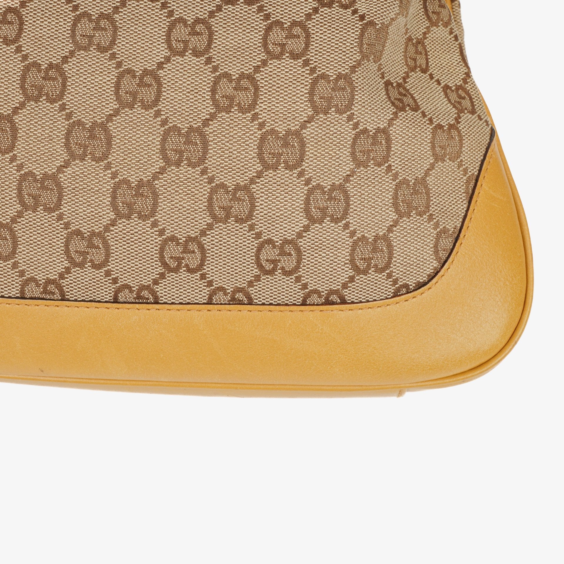 Gucci Bamboo Hobo-Tasche mit Top Handle aus GG Canvas und Leder