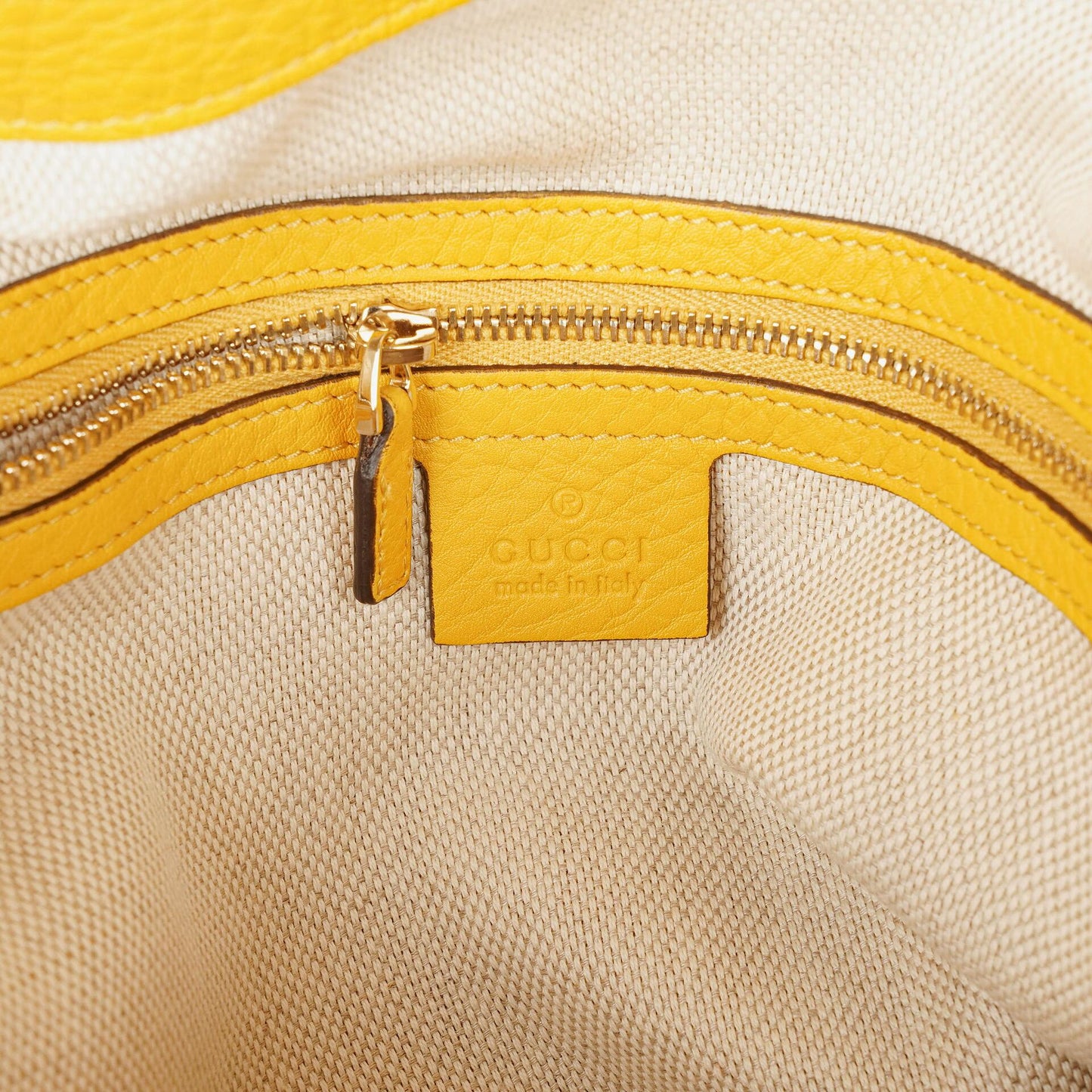 Gucci Bamboo Top Handle Hobo-Tasche aus beigem GG Canvas