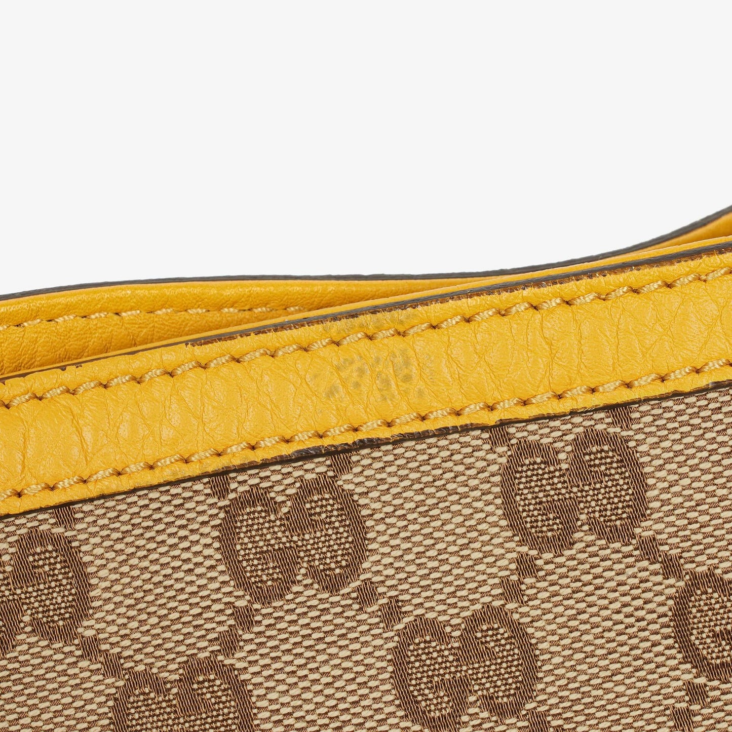Gucci Bamboo Top Handle Hobo-Tasche aus beigem GG Canvas