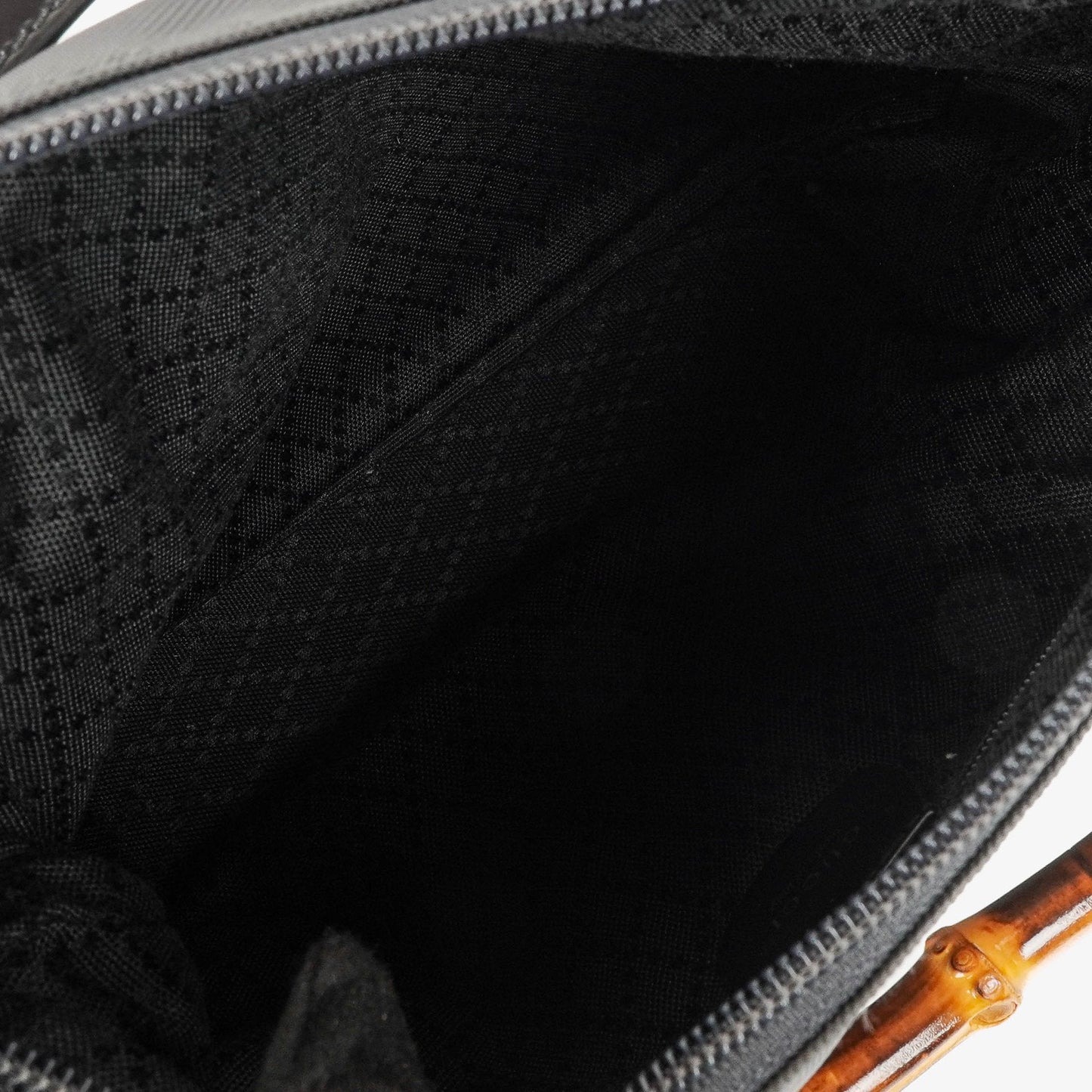 Gucci Bamboo Top Handle Hobo Tasche aus grauem Canvas