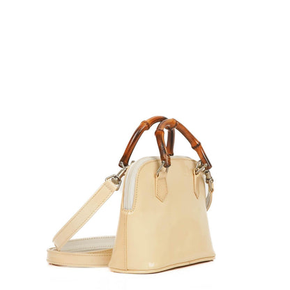 Gucci Bamboo Top Handle Lackleder Handtasche