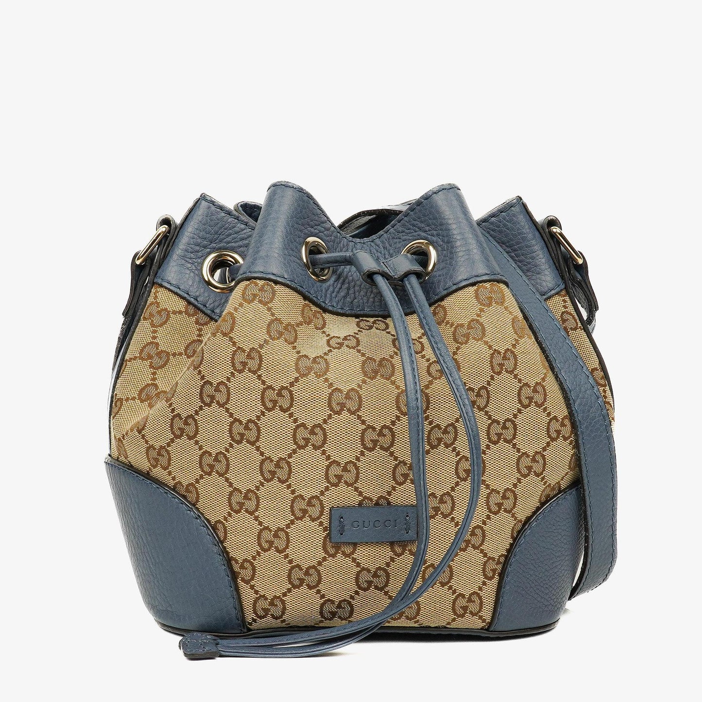 Gucci Cellarius Beuteltasche aus Kalbsleder mit Beige/Ebony Washed Ink Monogram