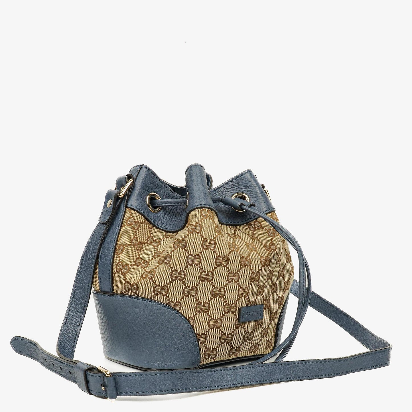 Gucci Cellarius Beuteltasche aus Kalbsleder mit Beige/Ebony Washed Ink Monogram