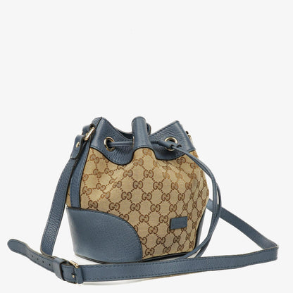 Gucci Cellarius Beuteltasche aus Kalbsleder mit Beige/Ebony Washed Ink Monogram
