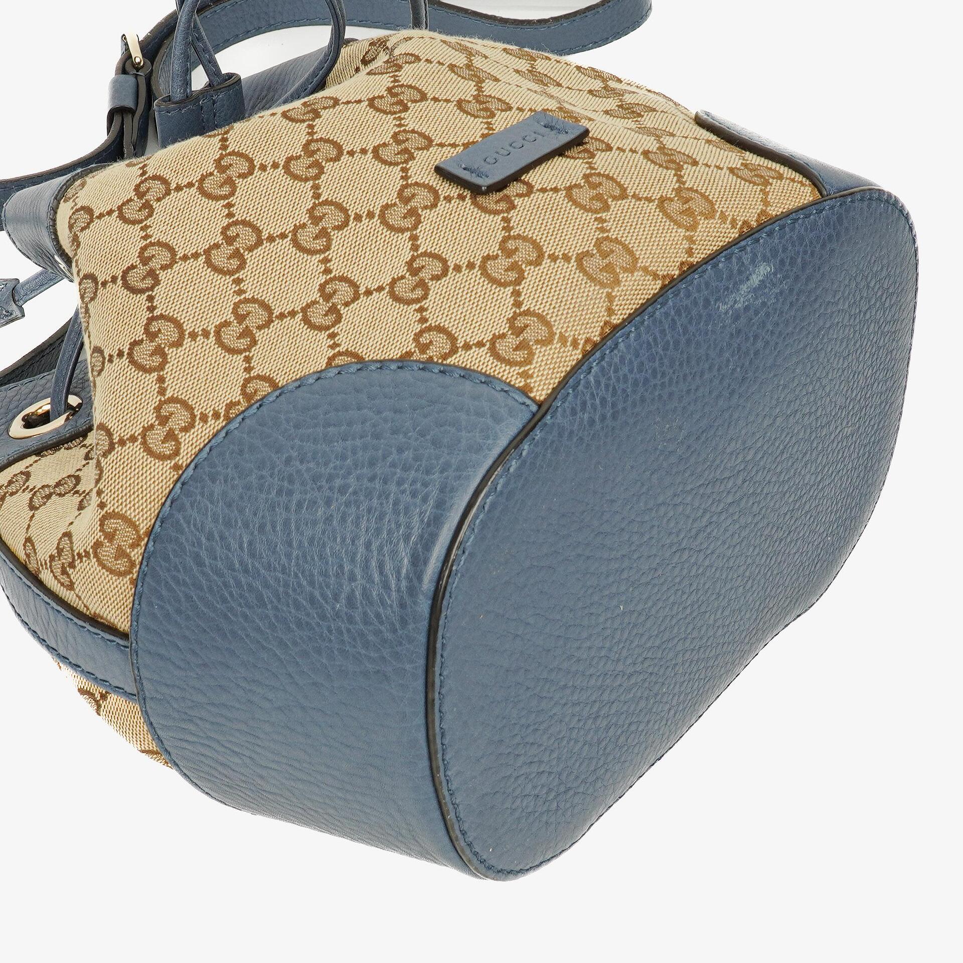Gucci Cellarius Beuteltasche aus Kalbsleder mit Beige/Ebony Washed Ink Monogram
