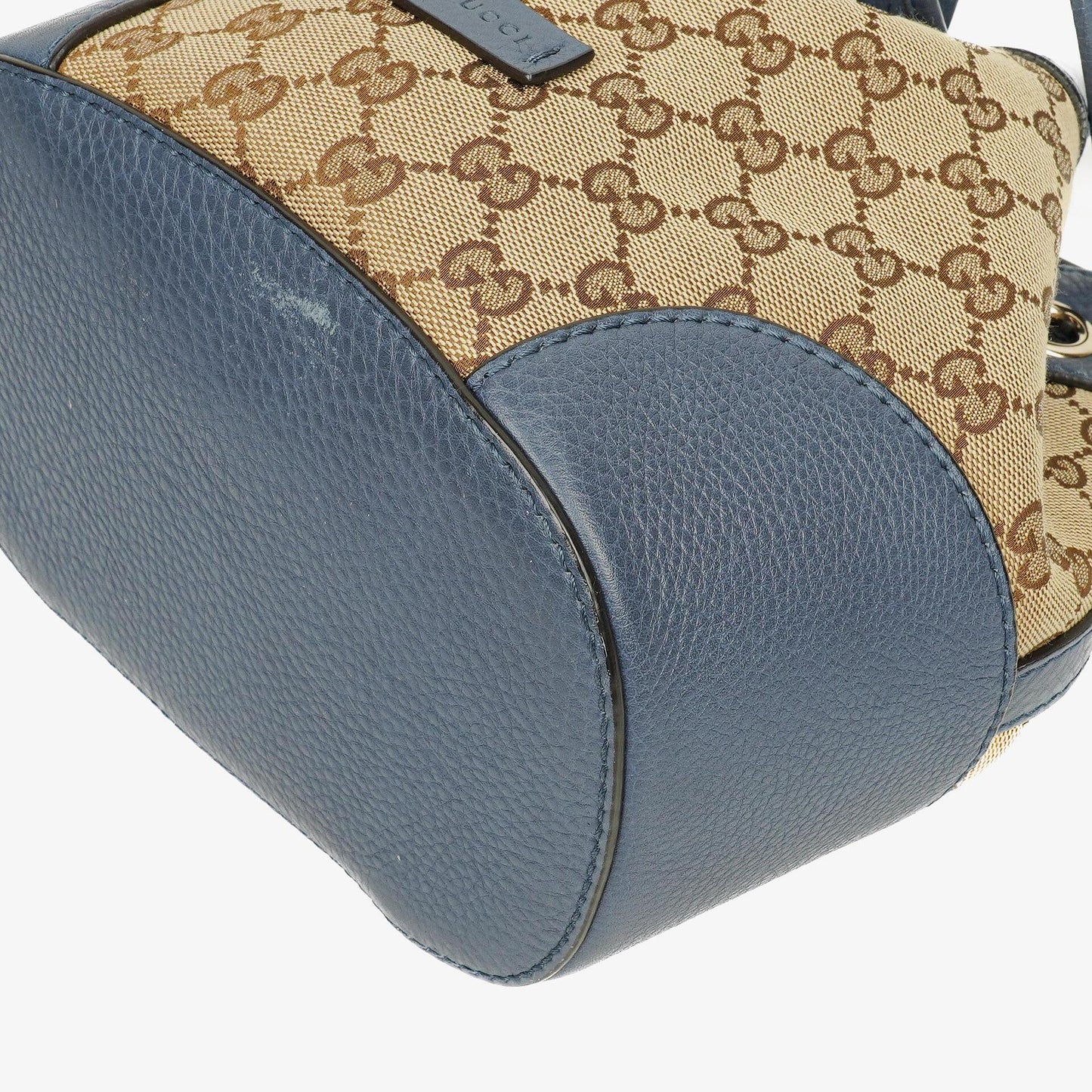 Gucci Cellarius Beuteltasche aus Kalbsleder mit Beige/Ebony Washed Ink Monogram