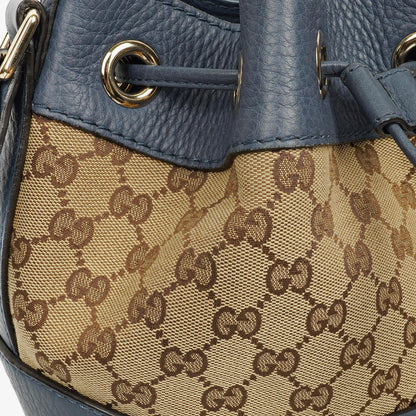 Gucci Cellarius Beuteltasche aus Kalbsleder mit Beige/Ebony Washed Ink Monogram