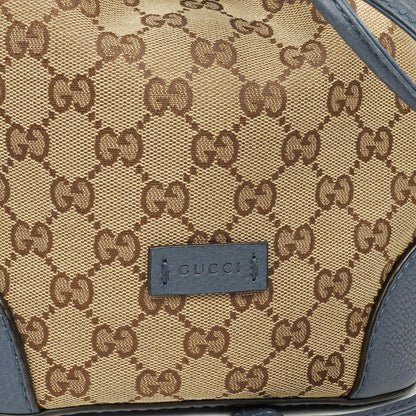 Gucci Cellarius Beuteltasche aus Kalbsleder mit Beige/Ebony Washed Ink Monogram