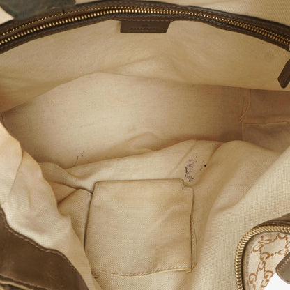 Gucci Heart-Bit Hobo-Tasche aus beigem Metallic Monogram GG Canvas