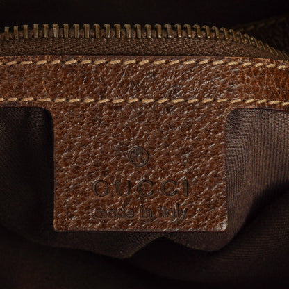 Gucci Pelham Small Schultertasche aus GG Canvas in Beige/Ebony mit Nieten