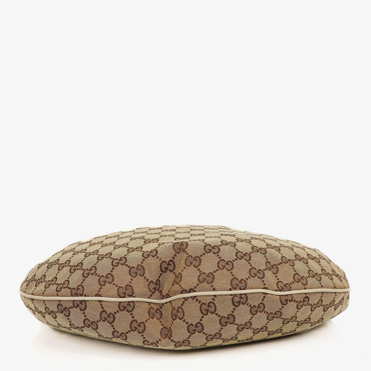 Gucci Hobo Tasche aus beige/ebenholzfarbenem GG Fabric Canvas