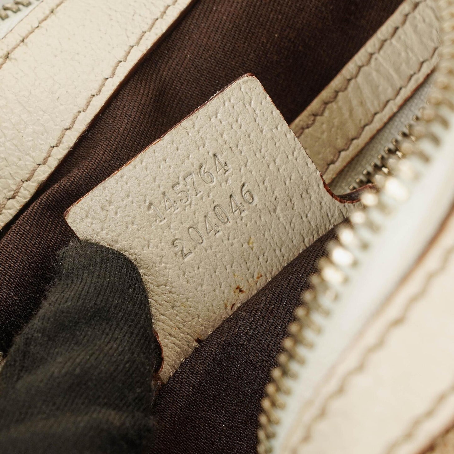 Gucci Hobo Tasche aus beige/ebenholzfarbenem GG Fabric Canvas
