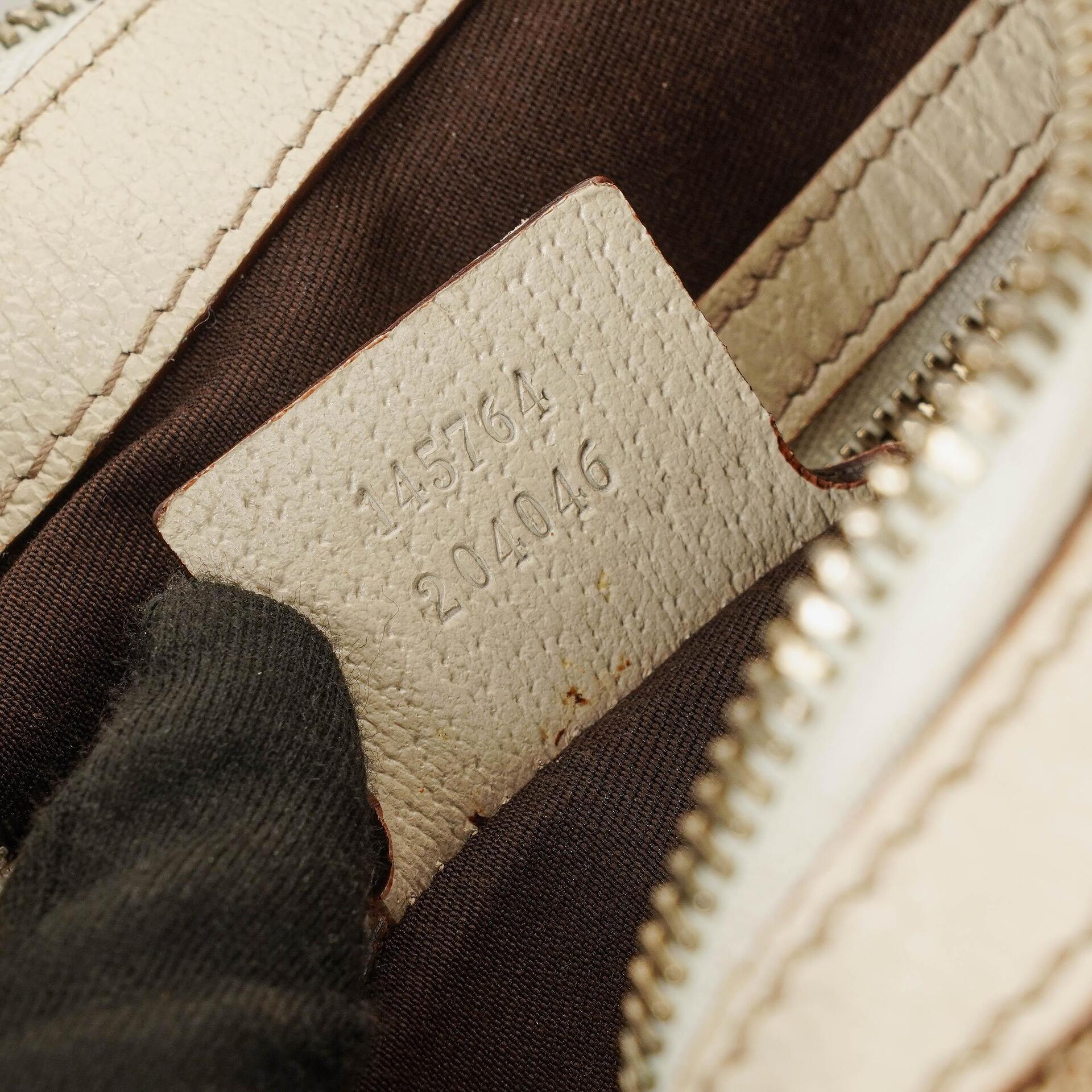 Gucci Hobo Tasche aus beige/ebenholzfarbenem GG Fabric Canvas