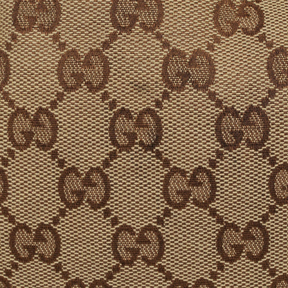 Gucci Hobo Tasche aus beige/ebenholzfarbenem GG Fabric Canvas