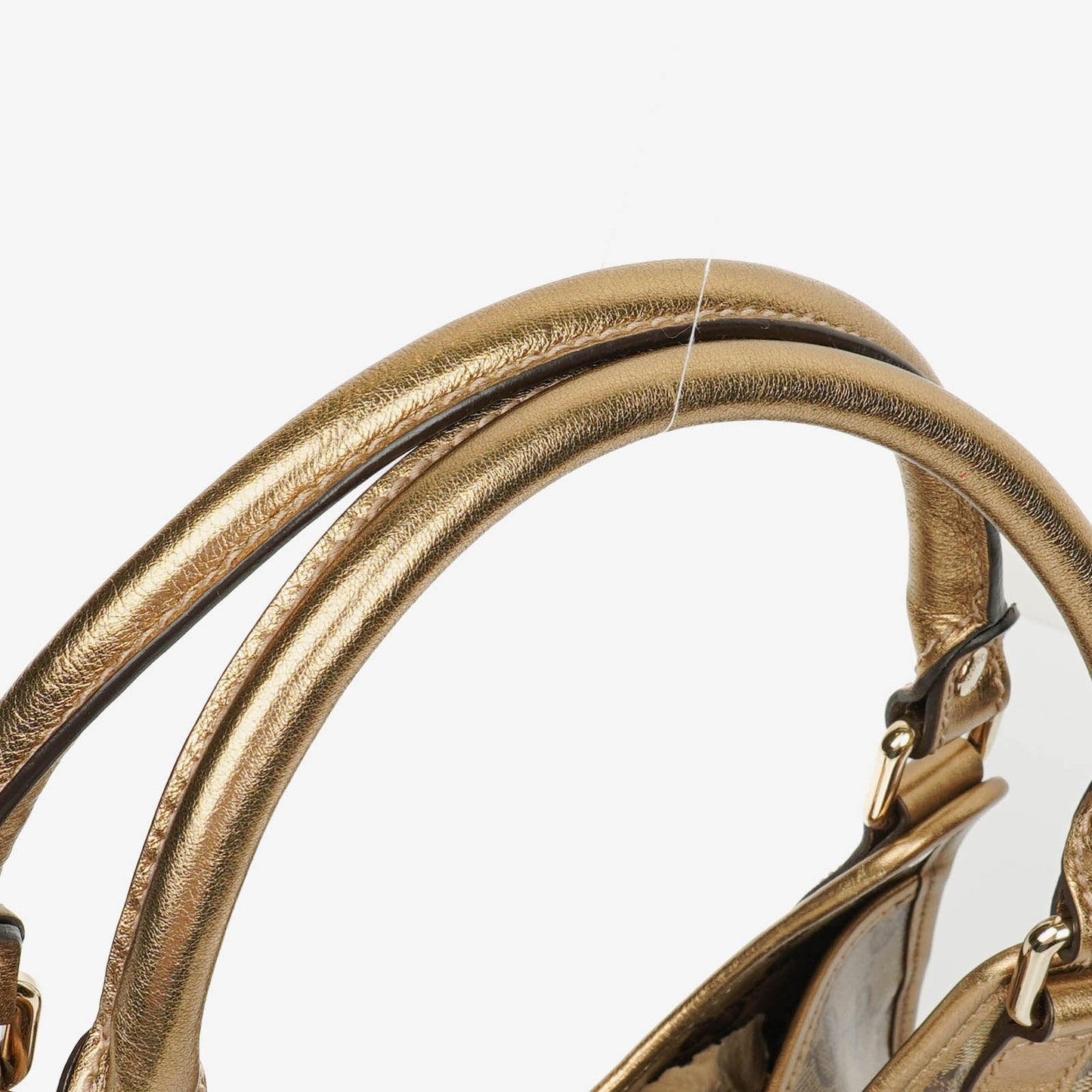 Gucci Joy Schultertasche aus beige/goldfarbenem kristallbeschichtetem Canvas