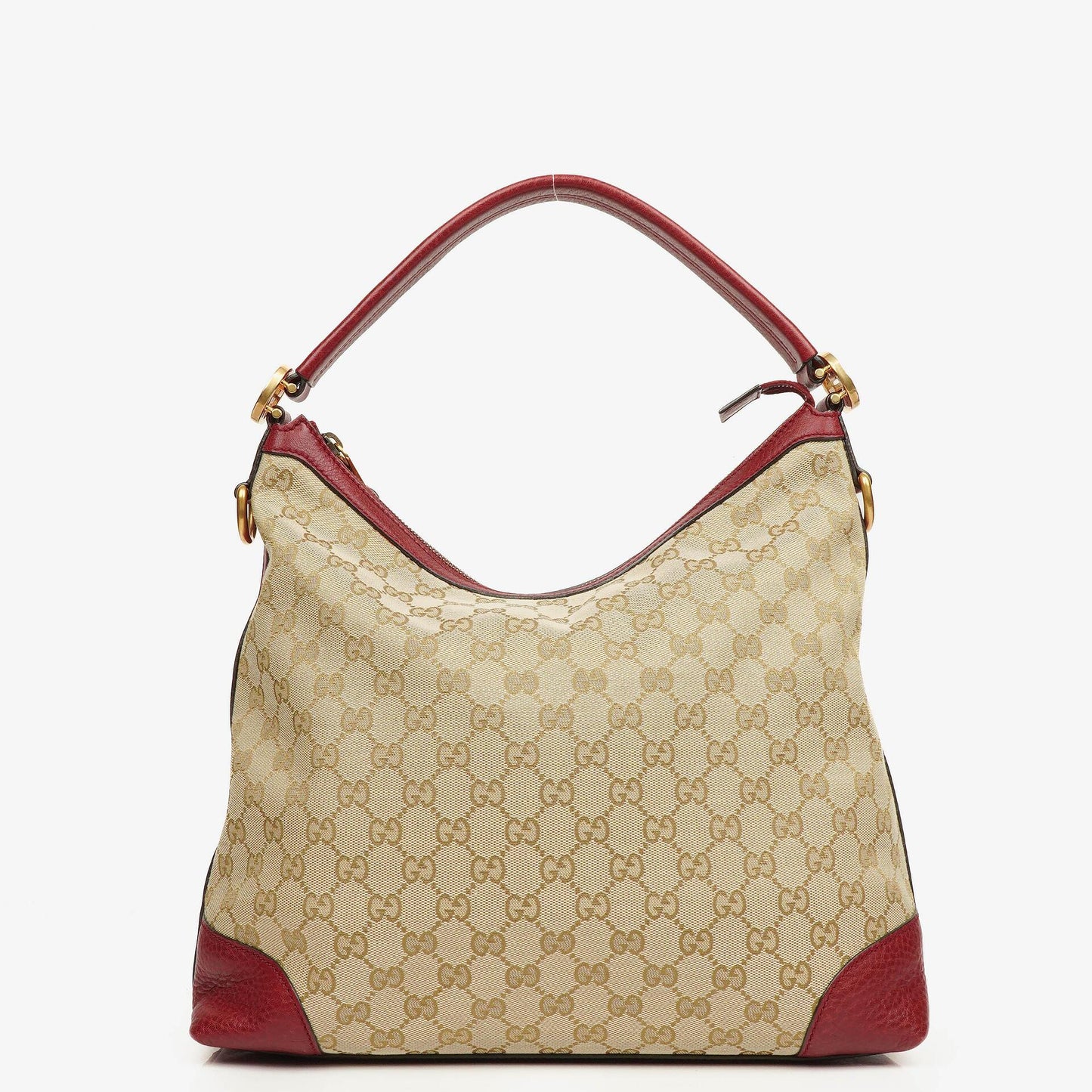 Gucci Beige/Rot GG Canvas Miss GG Original Hobo-Tasche