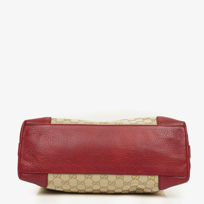 Gucci Beige/Rot GG Canvas Miss GG Original Hobo-Tasche