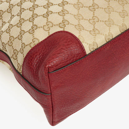 Gucci Beige/Rot GG Canvas Miss GG Original Hobo-Tasche
