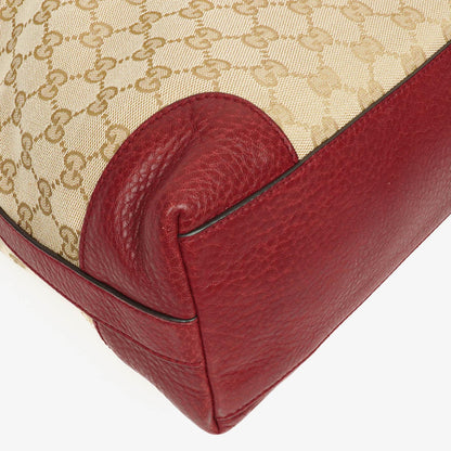 Gucci Beige/Rot GG Canvas Miss GG Original Hobo-Tasche