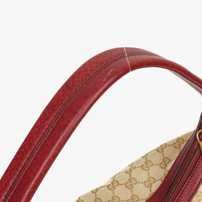 Gucci Beige/Rot GG Canvas Miss GG Original Hobo-Tasche
