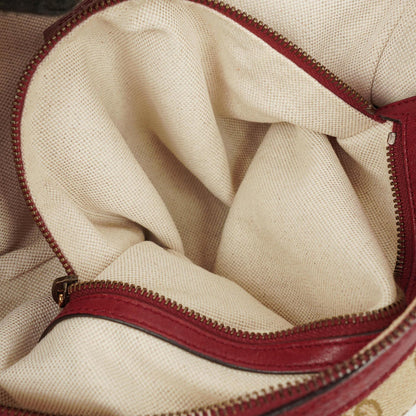 Gucci Beige/Rot GG Canvas Miss GG Original Hobo-Tasche