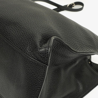 Gucci Bamboo Daily Shopper aus schwarzem Kalbsleder