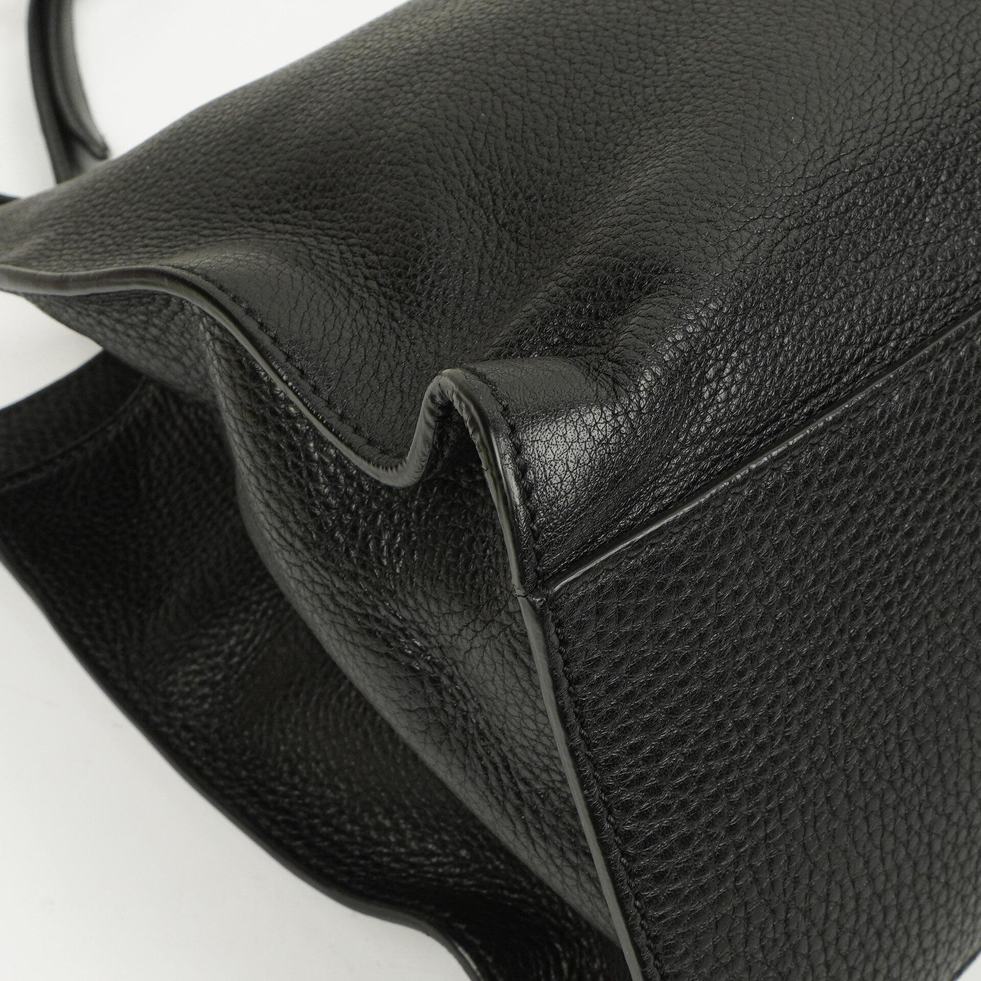 Gucci Bamboo Daily Shopper aus schwarzem Kalbsleder
