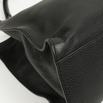 Gucci Bamboo Daily Shopper aus schwarzem Kalbsleder