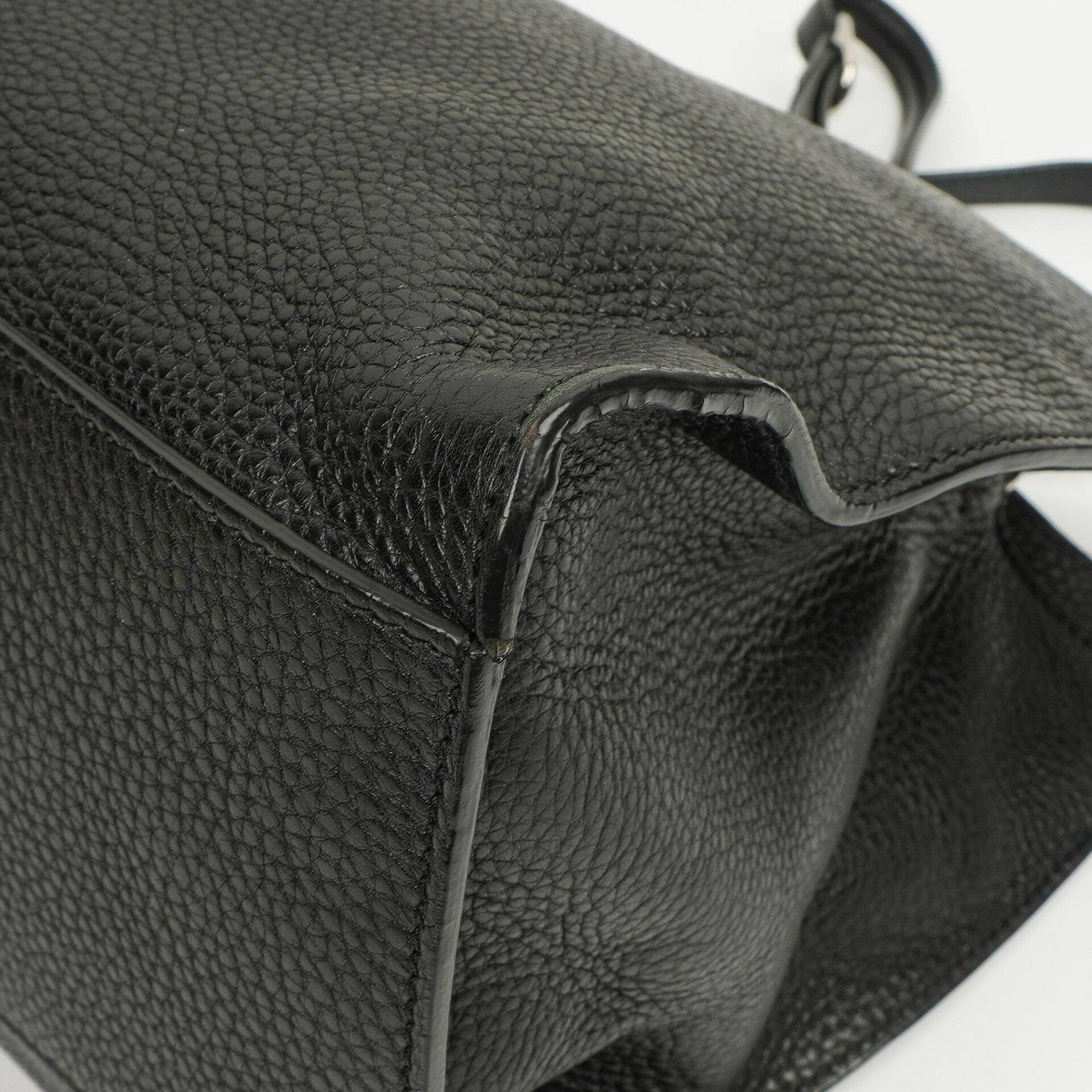 Gucci Bamboo Daily Shopper aus schwarzem Kalbsleder