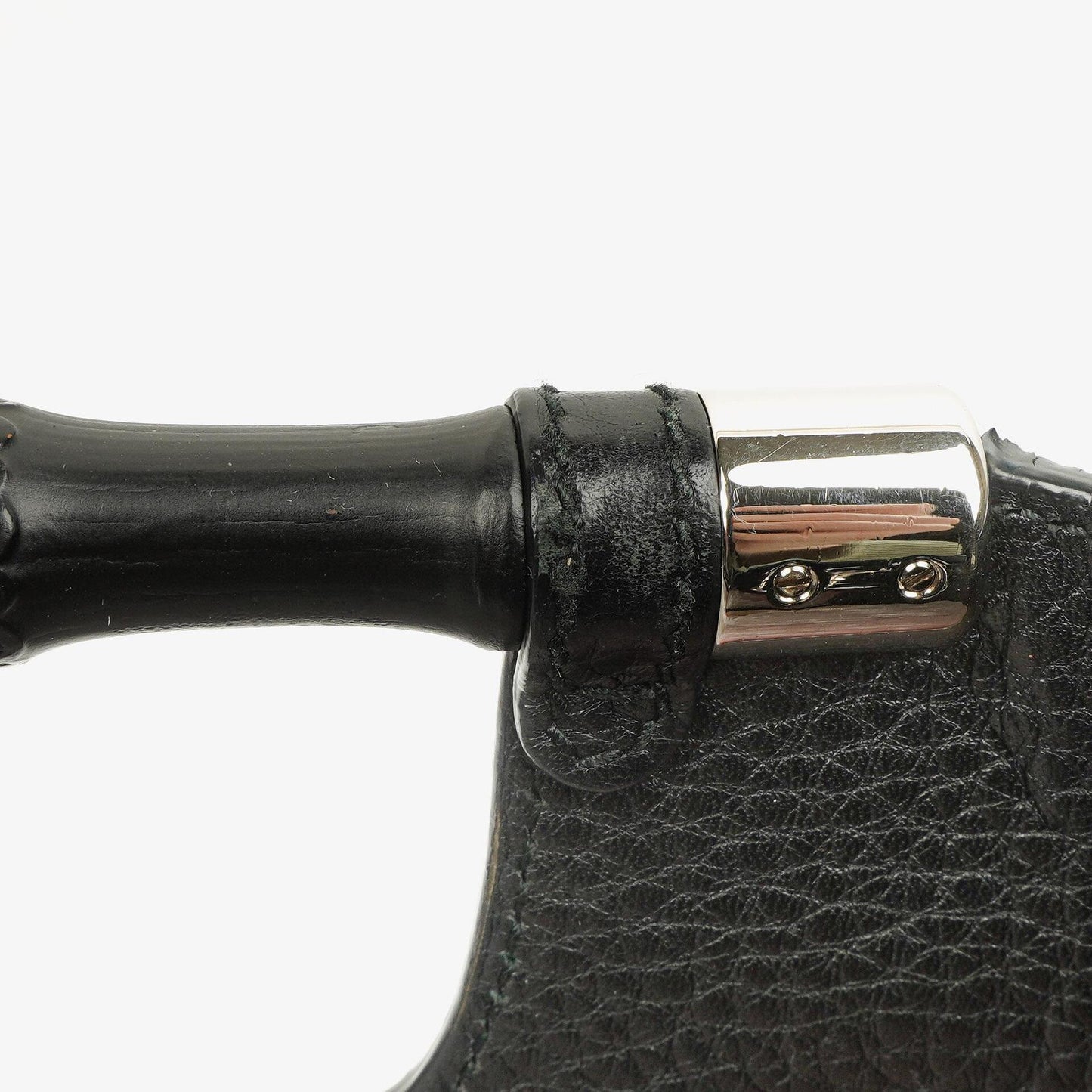 Gucci Bamboo Daily Shopper aus schwarzem Kalbsleder