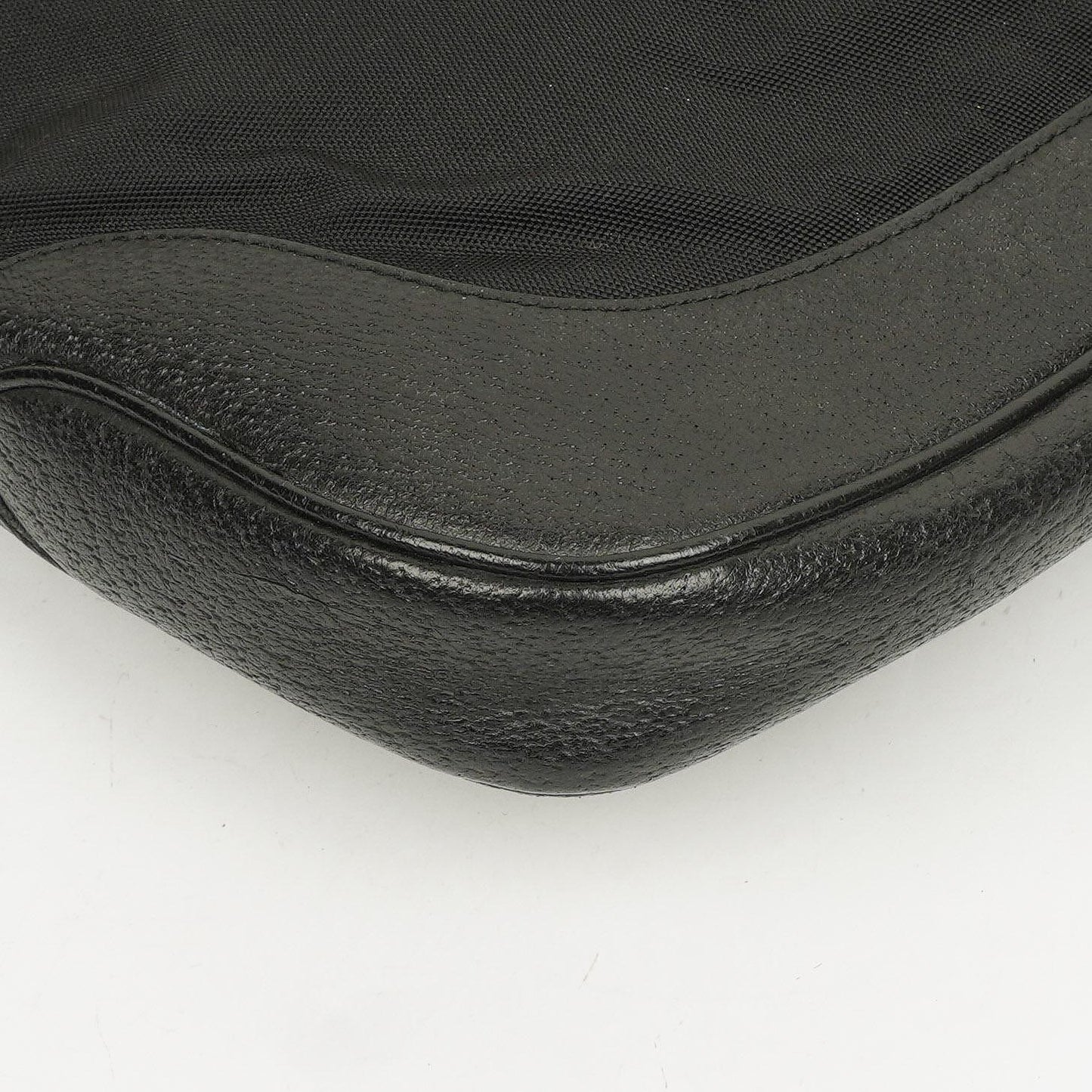 Gucci Jackie Medium Vintage Schultertasche Schwarz Canvas und Leder