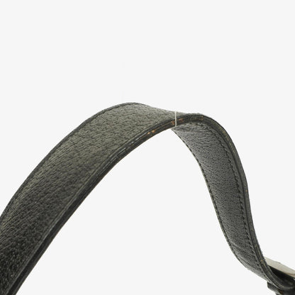 Gucci Jackie Medium Vintage Schultertasche Schwarz Canvas und Leder